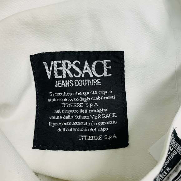 VERSACE JEANS COUTURE White Denim 5 Pocket Jeans - Picture 12 of 12